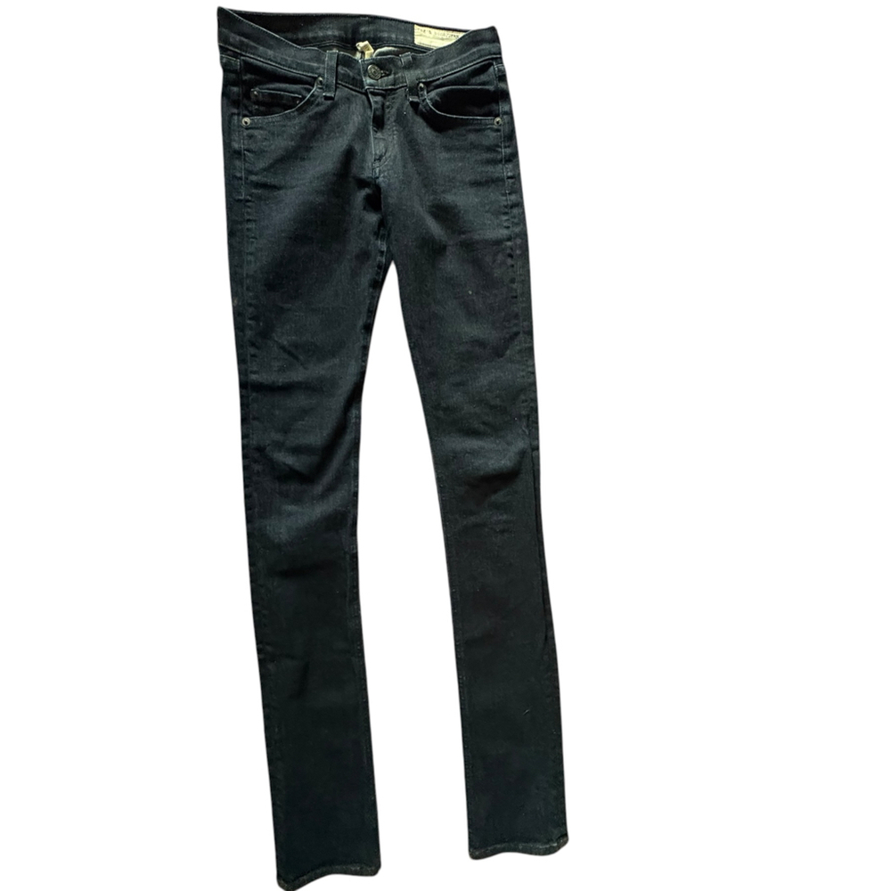 Rag & Bone JEAN Pencil Leg Skinny Jeans Size 25 Dark Wash Denim